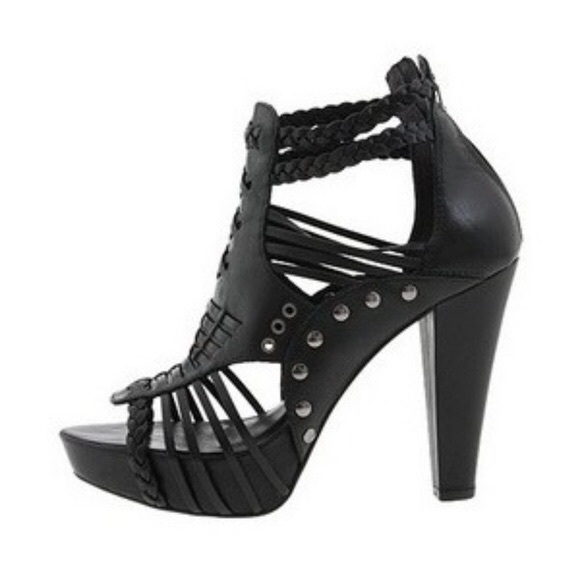 Pour La Victoire Shoes - POUR LA VICTOIRE Pascal Strappy Leather Heels 7.5